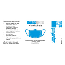 Mundschutz Maskenschutz GeissORIS blau
