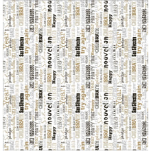 Napperon Airlaid San Silvestro silber-gold-schwarz