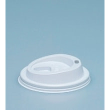 Deckel PS weiss, mit Trinkloch
