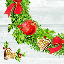 Servietten Airlaid Advent 40x40 cm 1/4 Falz