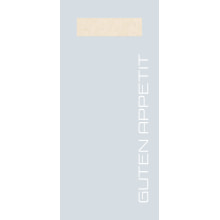 Bestecktasche Papier + Tissue Guten Appetit perlgrau