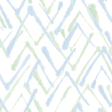 Servietten Airlaid Zack grün/blau 40x40 cm 1/4 Falz