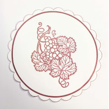 Untersetzer Weinmotiv bordeaux