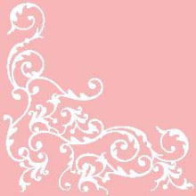 Servietten Airlaid Pomp rosa/weiss 40x40 cm 1/4 Falz