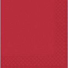 Servietten Papier 24x24 cm 1/4 rot