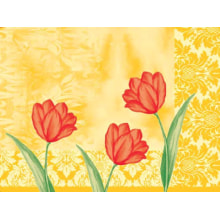 Set  Airlaid Sally gelb/rot