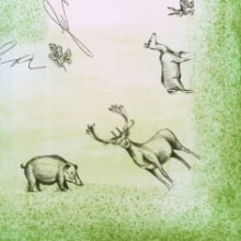 Servietten Airlaid Wild 40x40 cm 1/4 Falz