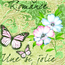 Servietten Airlaid Jolie 40x40 cm 1/4 Falz