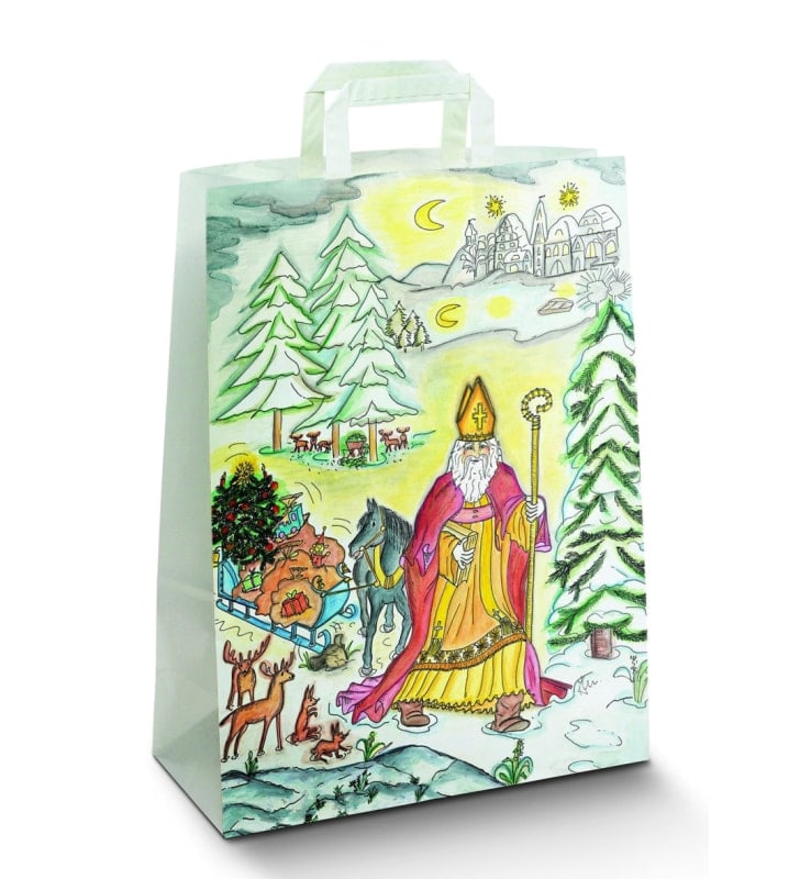 Topkraft Tragtasche Weihnachtsmann 32x14x42 cm