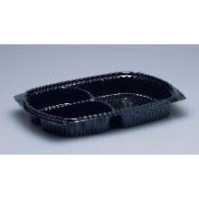 4114.4005 Menüschale PP schwarz, 1000 gr. 