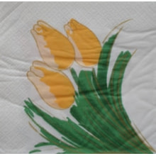 ServiettenTulpen gelb 33x33 cm