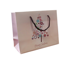 Kordeltasche Weihnachten Merry Christmas 300x110x240+50 mm 