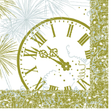 Servietten Airlaid 12 O'Clock weiss