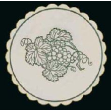 Untersetzer Weinmotiv grün