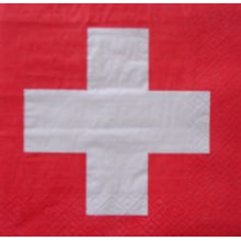 Serviette CH-Kreuz 33 x 33 cm