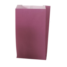 Seitenfaltenbeutel Papier uni pflaume 160+80x270 mm, R17038X Gr. S