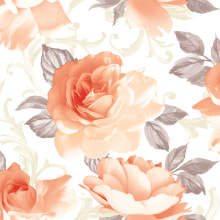 Servietten Airlaid Rosalie apricot 40x40 cm 1/4 Falz