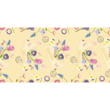 Tête à tête Airlaid Springpost 40 cm x 24 m, Abschnitt 120 cm