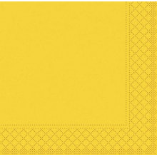 Servietten Papier 24x24 cm 1/4 gelb
