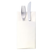 Tork Textile Feel Bestecktaschen Airlaid weiss