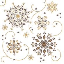 Servietten Airlaid Cristal braun-gold