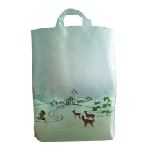 Schlaufentragtasche MDPE Weihnachten 360x420x+100 mm