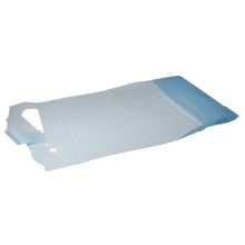 Esslatzen Papier weiss und Beschichtung blau